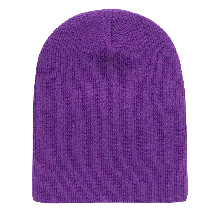 Decky 614 Acrylic Short Beanie Knit Cap - Blank - Signature Edition