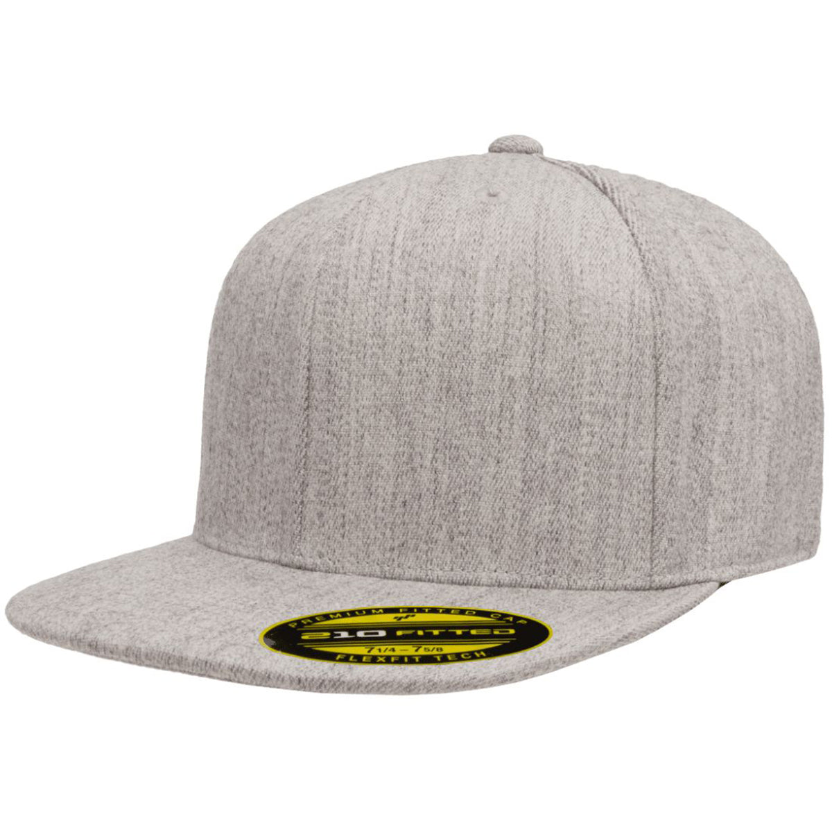FlexFit 6210 - Flexfit 210? Premium Fitted Cap Flat Bill Hat, 6210FF - Blank - Signature Edition