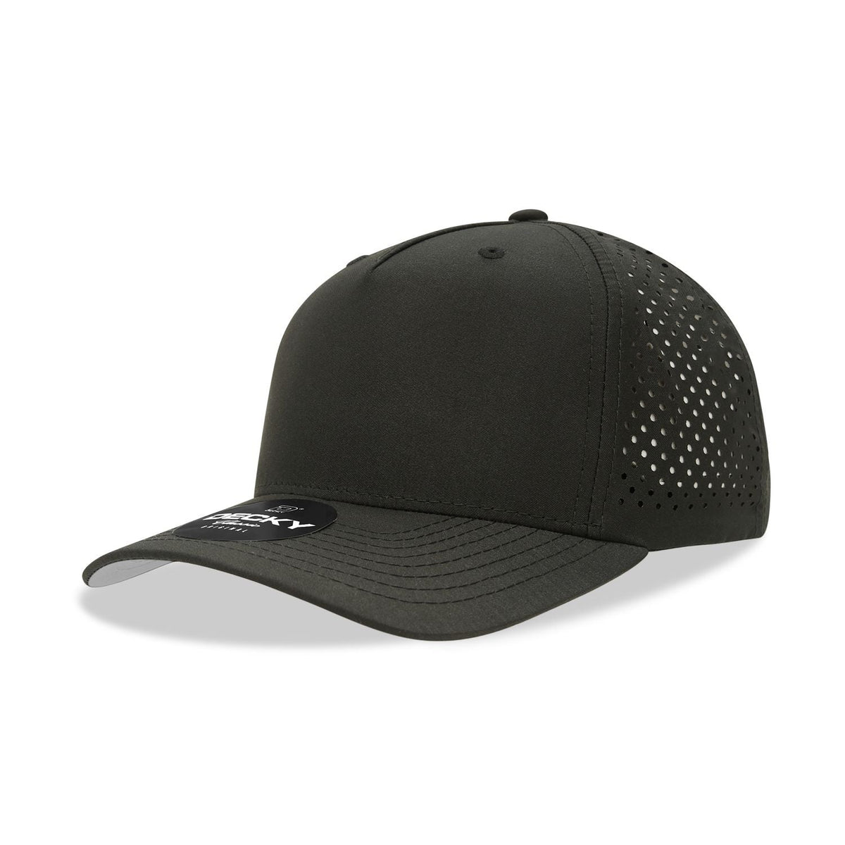 Decky 6225 5 Panel Mid Profile Structured Perforated Performance Cap - Blank - Signature Edition