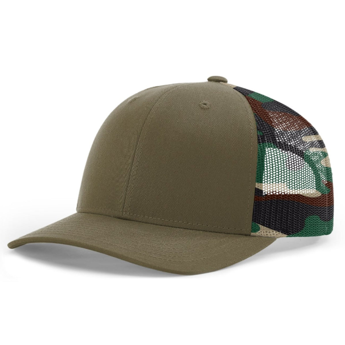 Richardson 112PM Printed Mesh Back Trucker Cap Snapback Hat - Blank - Signature Edition