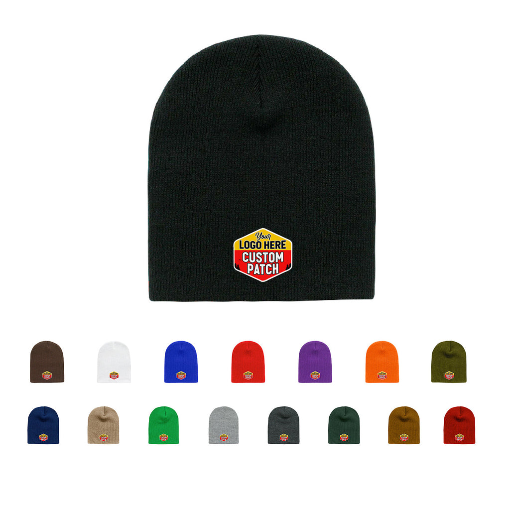 Custom Patch Decky 614 - Acrylic Short Beanie, Knit Cap - 614 - Signature Edition