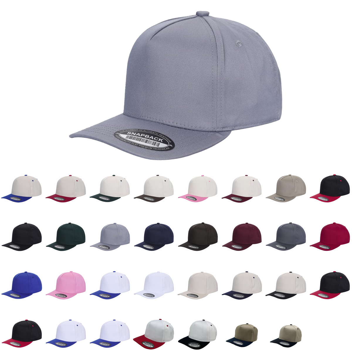 Unbranded 5 Panel Hat, Blank Baseball Cap - Signature Edition