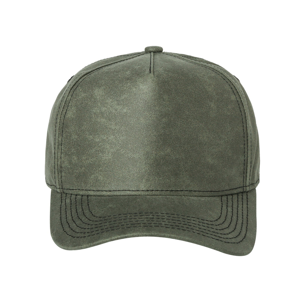 Unbranded 5 Panel Leather Cap - Signature Edition