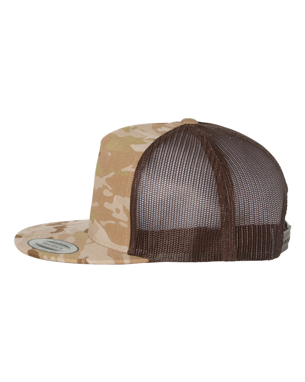 YP Classics, Yupoong 6006 Flat Bill Trucker Cap - Blank - Signature Edition