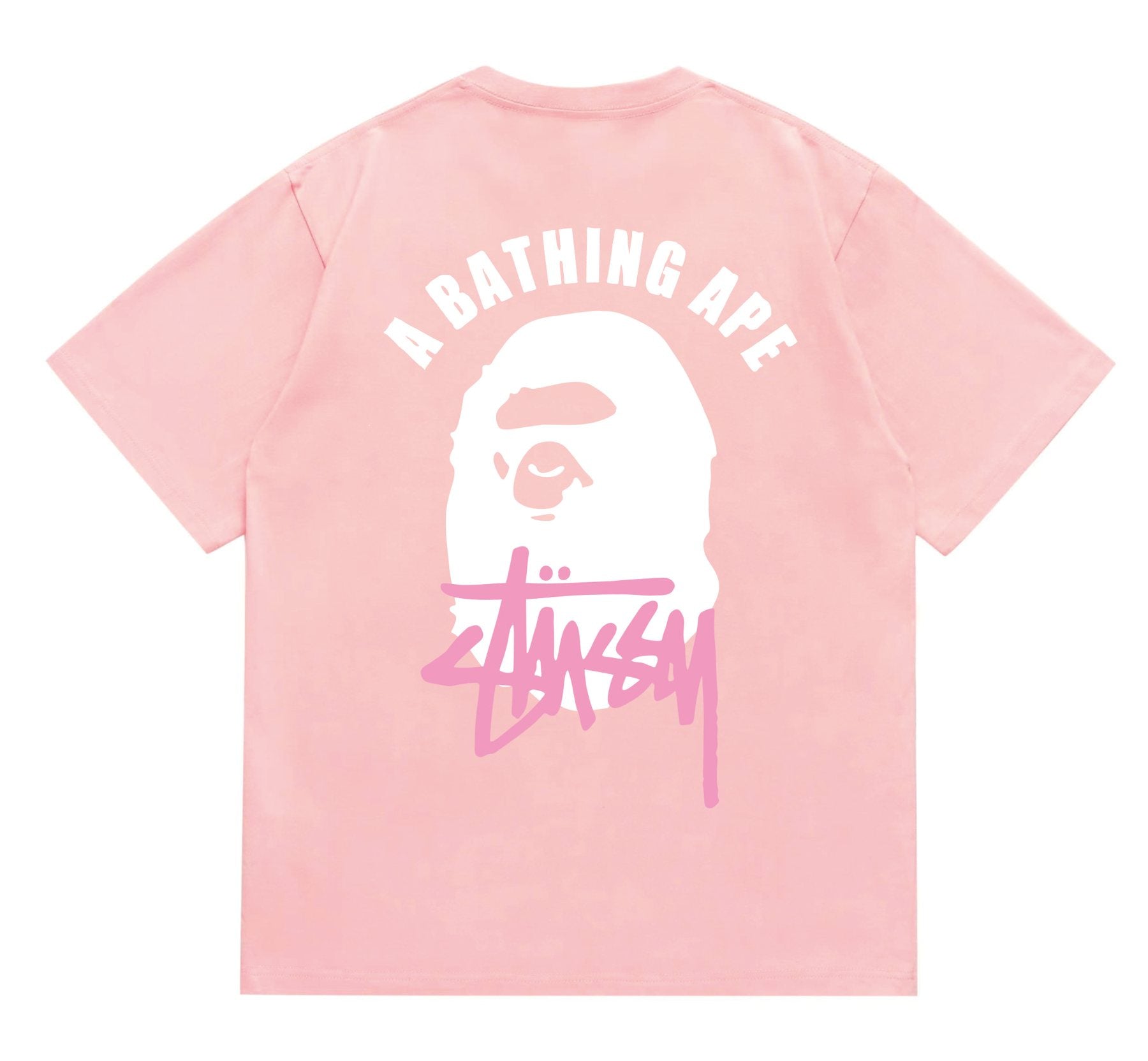 BAPE White Ape Back Graphic T-Shirt — back