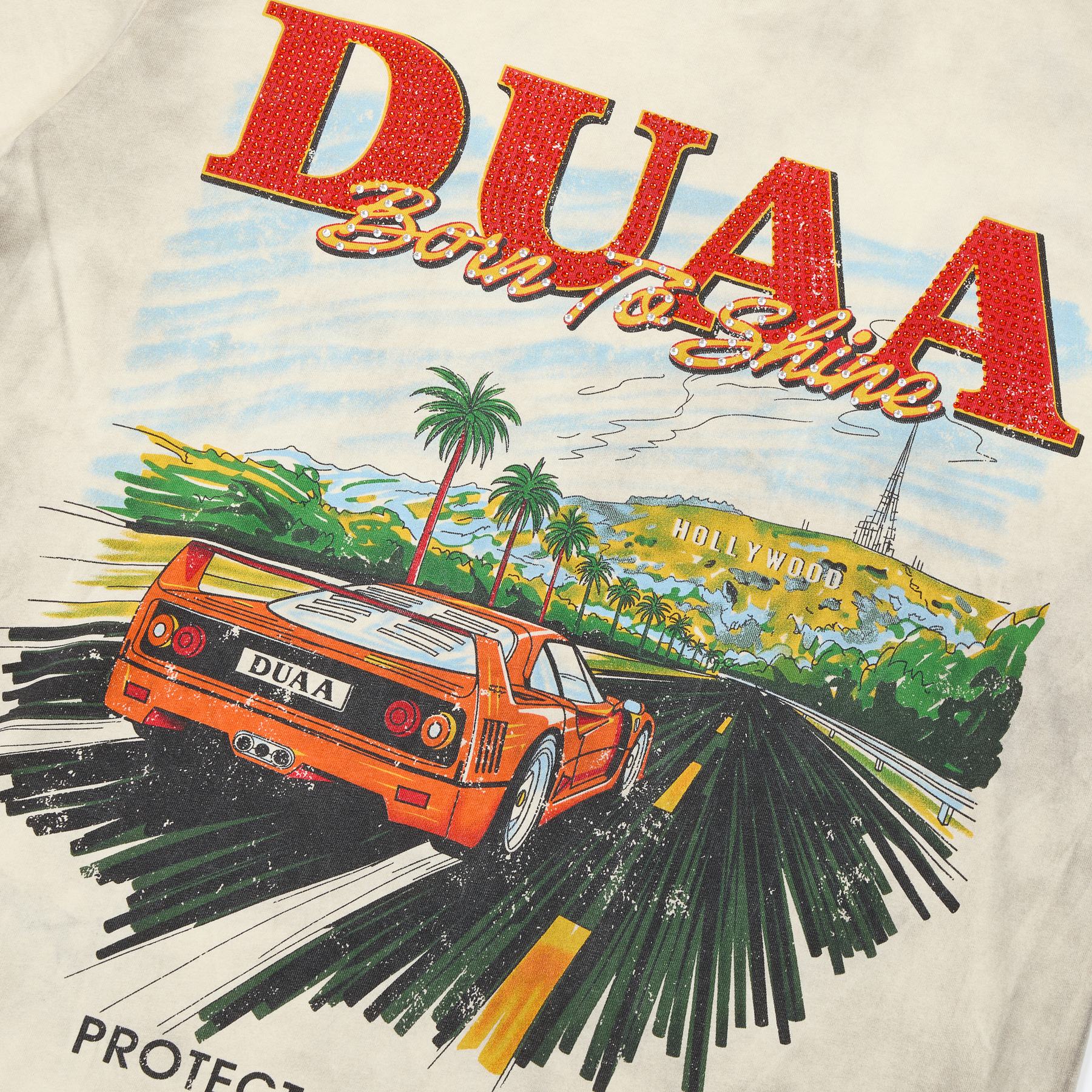 Rough Play DUAA Car Graphic Short-Sleeve T-Shirt — detail