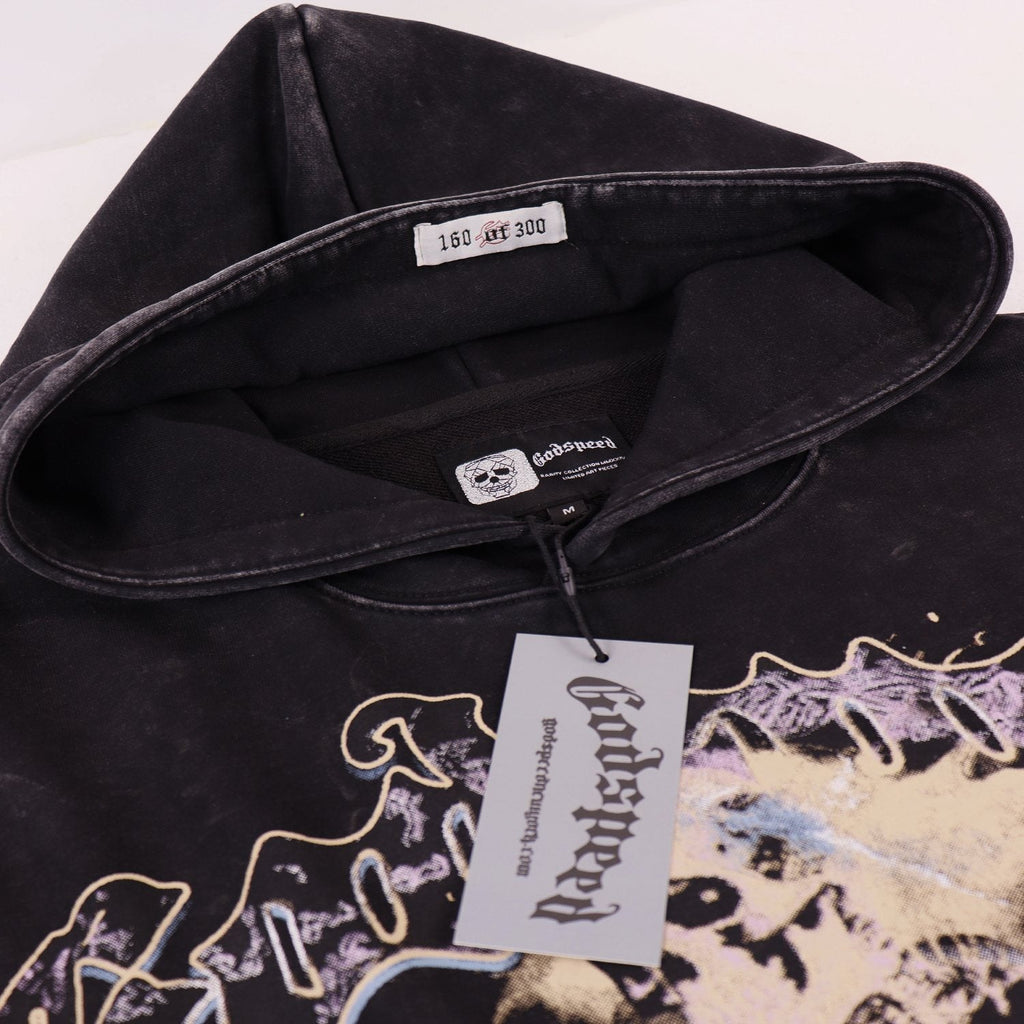 Godspeed Skeleton Guitarist Graphic Hoodie — neck_label