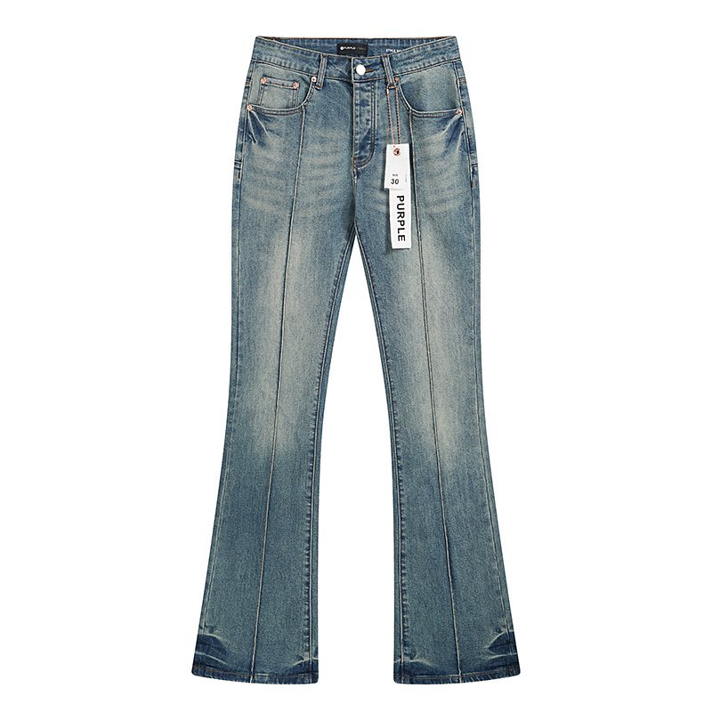 Purple Brand Light Blue Flared Jeans — front