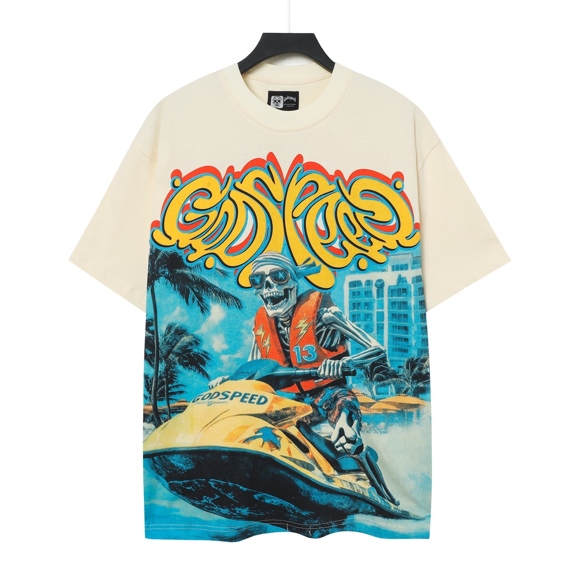 Godspeed Watersports Skeleton Graphic T-Shirt — hero