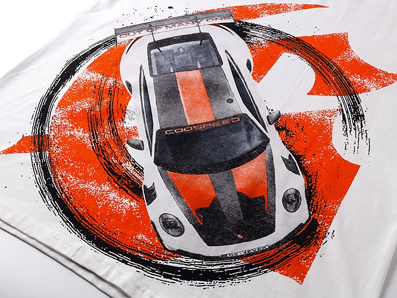 Godspeed Racing Car Graphic Short-Sleeve T-Shirt — detail