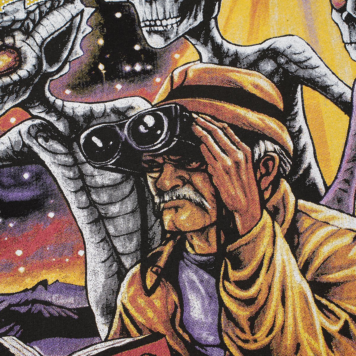 Life Hustlere No Days Off Alien UFO Graphic T-Shirt — detail
