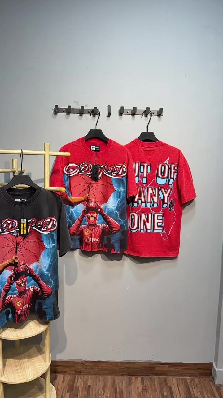 Godspeed Washed Graphic Short-Sleeve T-Shirt — context