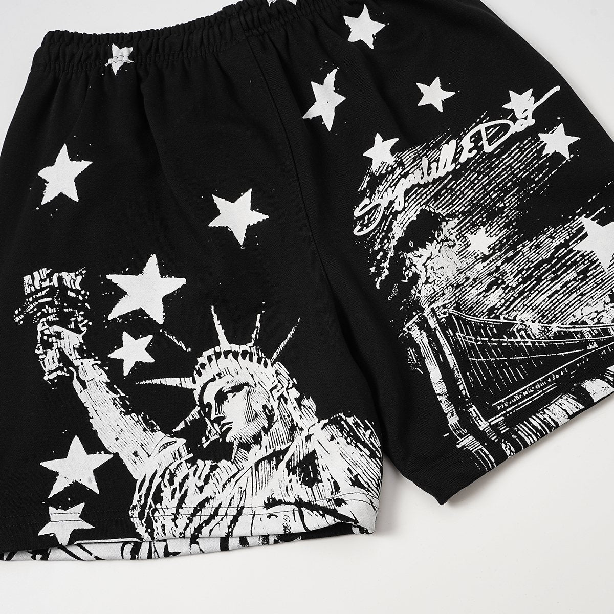 ASAALL New York Star Graphic Shorts — detail