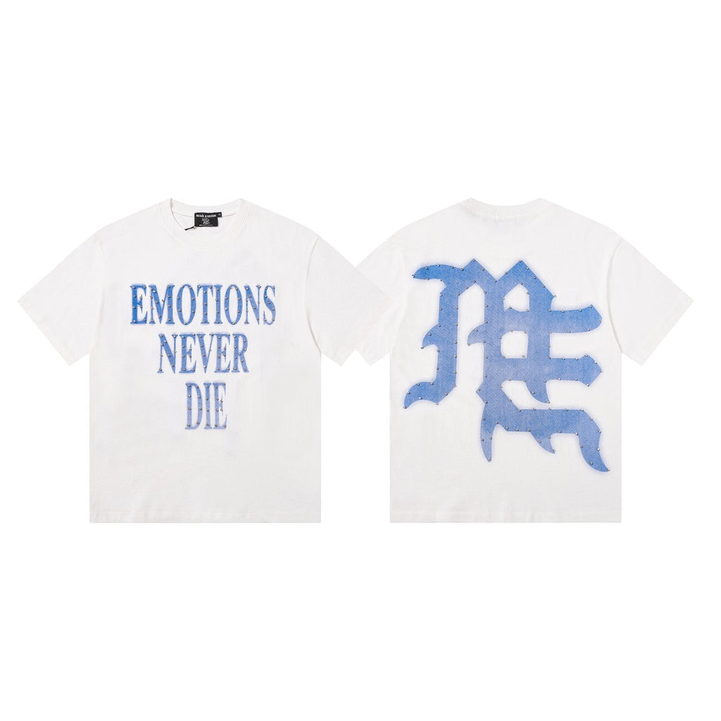 MIXED EMOTION Never Die Monogram Graphic T-Shirt — hero