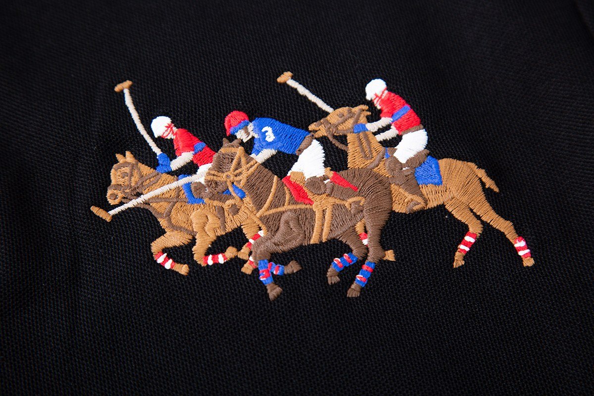 Test2-Ralph Lauren Embroidered Horse Short-Sleeve Polo Shirt — detail
